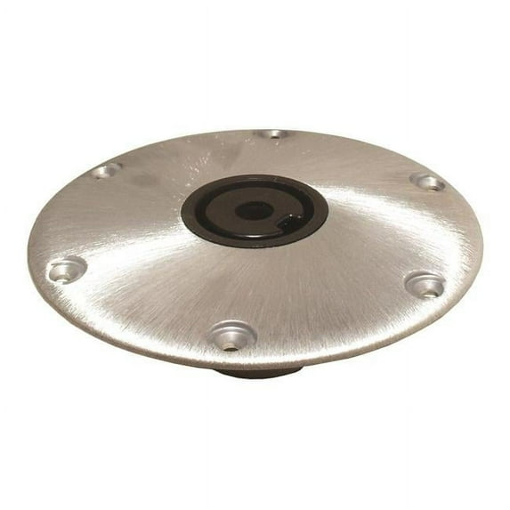 Springfield Marine 3300751-1 9 in. Plug-In Round Aluminum Base for Hi-Lo Post