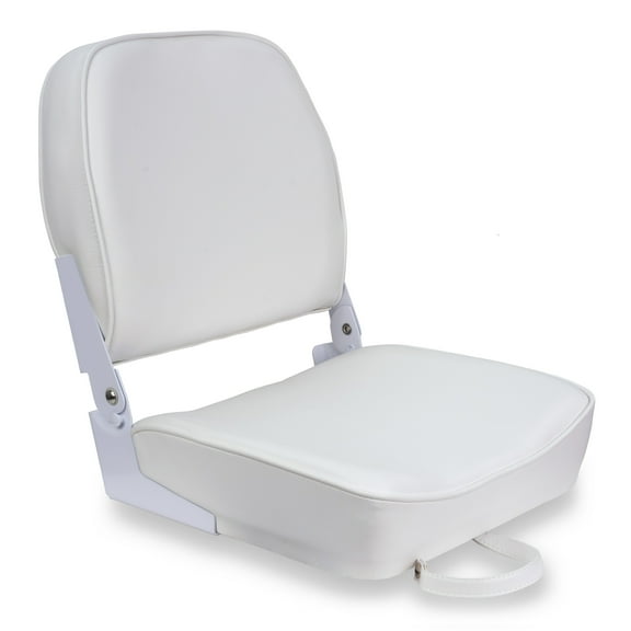 Springfield Marine Economy Standard Folding Fishing Boat Seat - White - 16"