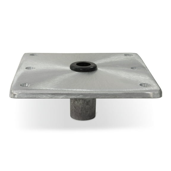 Springfield Marine Kingpin Standard Square Aluminum Base for Boat Seat - 7" x 7"
