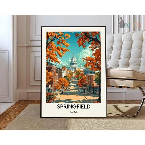 Springfield Massachusetts Poster, Unframed Paper Poster 8x10in