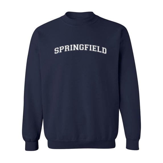 Springfield Text Men Sweatshirt, Male 4X-Large