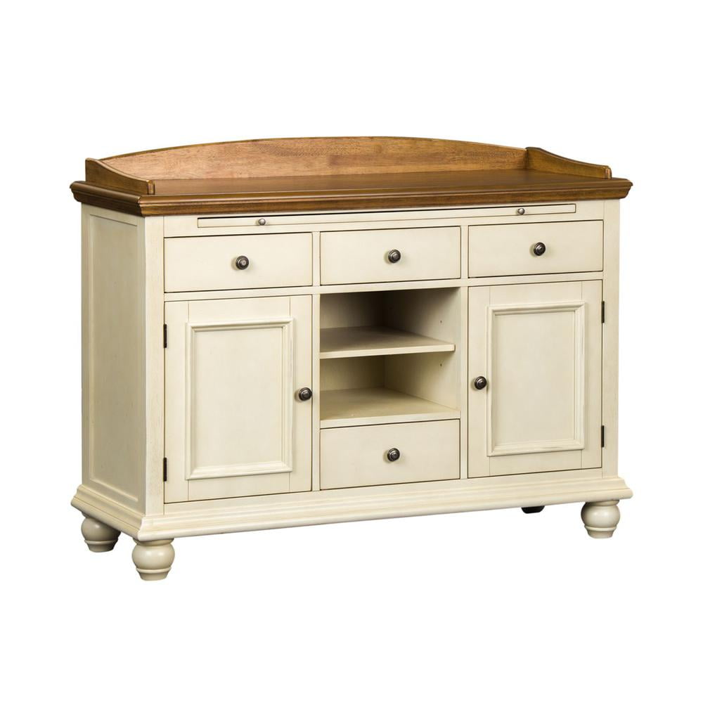 Springfield Transitional White Oak 4-Drawer Sideboard