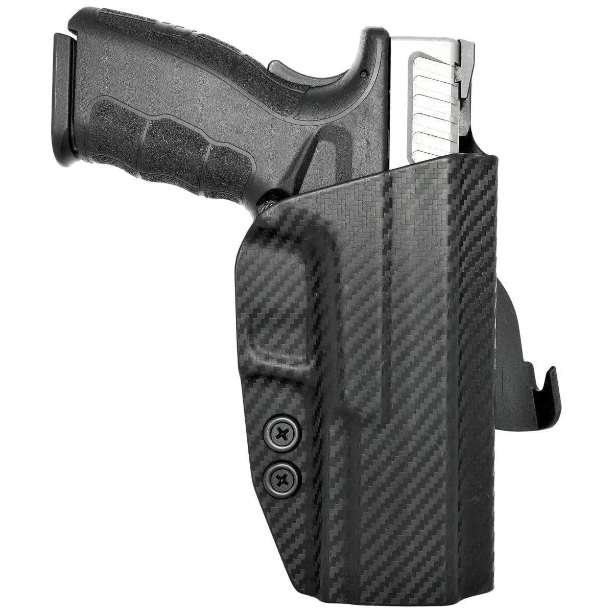 Springfield XDM 5.25in Paddle Holster Carbon Fiber Black / Right Hand by Rounded Gear
