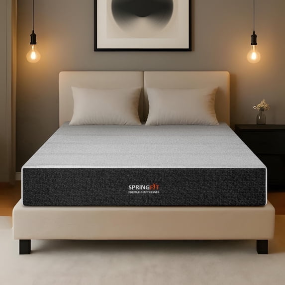 Springfit 10 inch King Size Memory Foam Mattress, Medium Firm, CertiPUR-US, Pressure Relief
