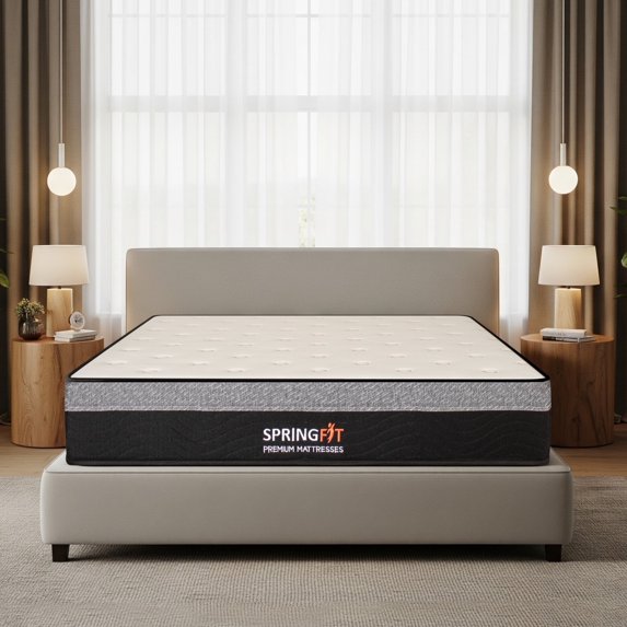 Springfit 10" Hybrid Mattress in a Box, Medium Firm, Pocket Spring, CertiPUR-US®, Full
