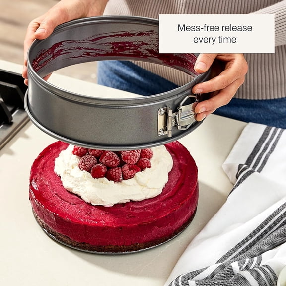 Pro-Release 9 Inch Springform Pan with Removable Bottom Nonstick Bakeware for Cheesecake and Pizza
