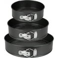 thumbnail image 1 of Springform Pan Set of 3 (7, 9, 11 Inch), Non-Stick Cheesecake Pan with Removable Bottom, Round Baking Molds for Cake, Pie, and Quiche, Professional Bakeware Set for Desserts, 1 of 4