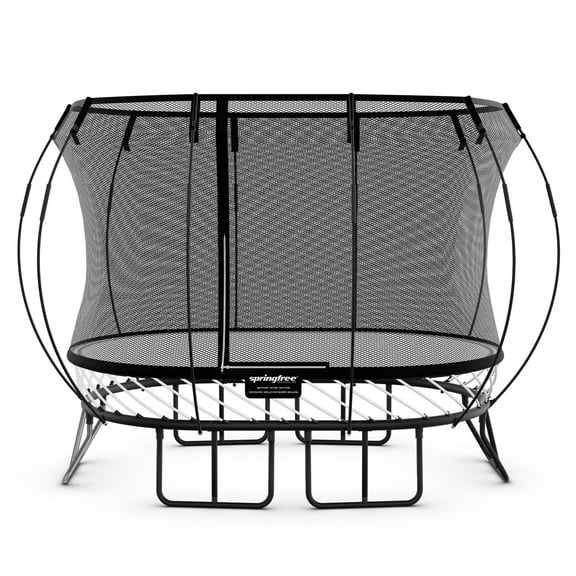 Springfree 6’x9’ Oval Trampoline with FlexiNet Enclosure & SoftEdge Mat