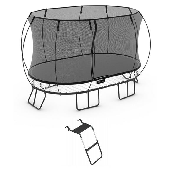 Springfree 8 x 13 ft Large Oval Trampoline w/ Safety Net & SoftEdge Mat