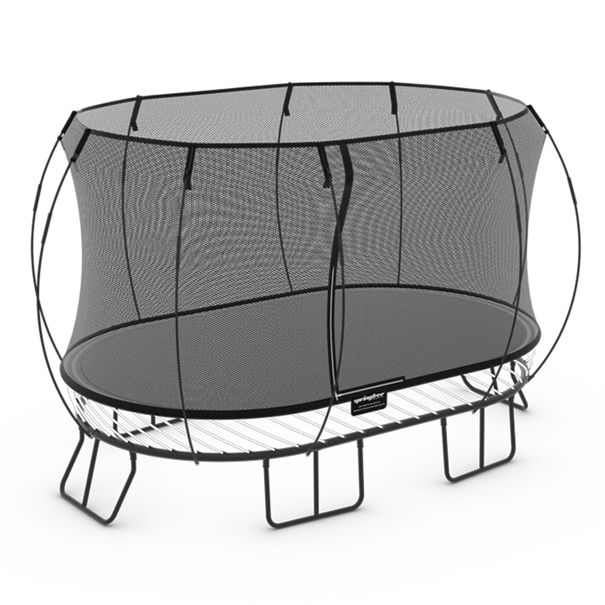 Springfree Outdoor Compact Oval Kids Trampoline for Outdoor Use, Black - image 1 of 9