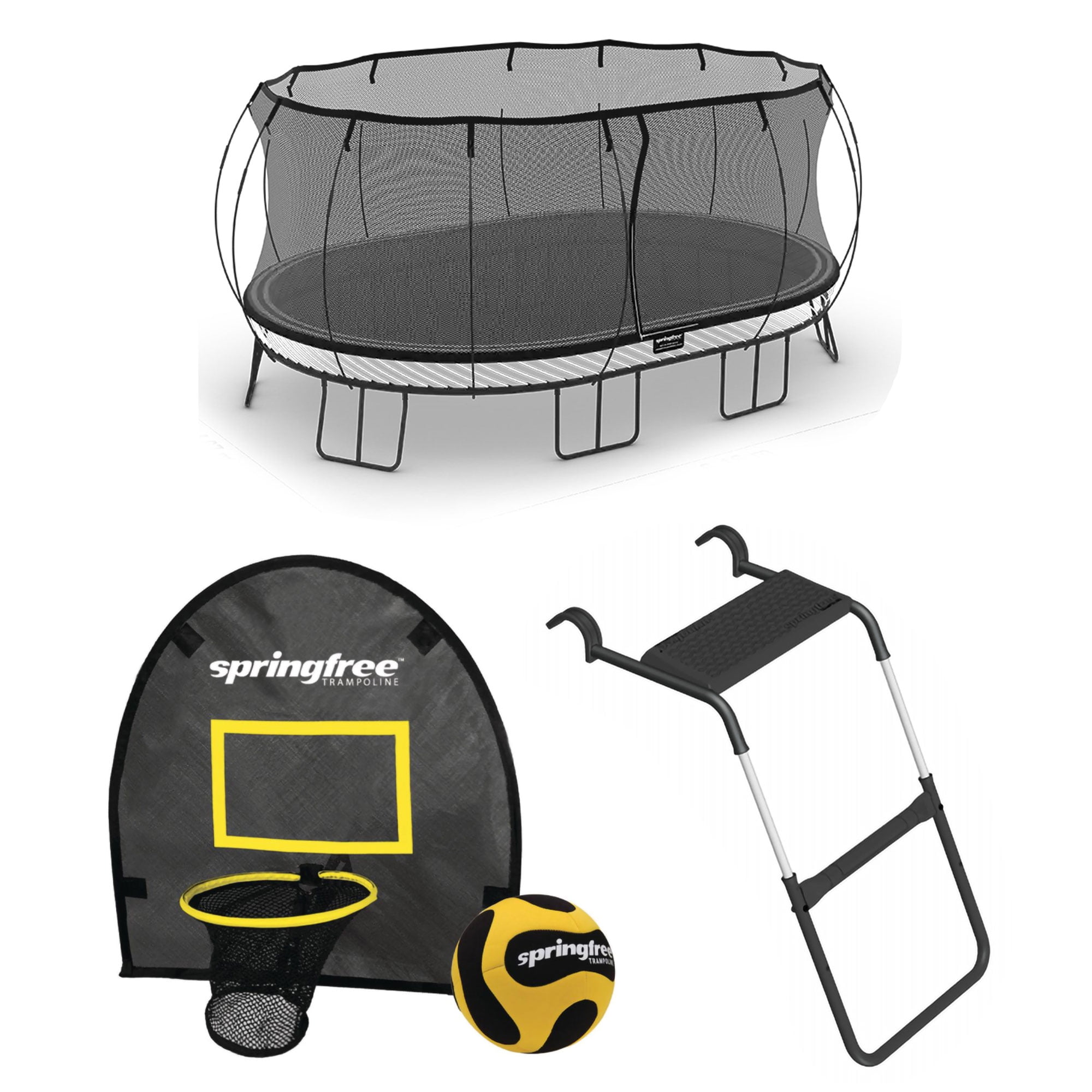 Springfree Trampoline Jumbo Trampoline w/FlexrHoop Ladder - Main Image