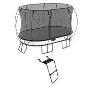 Springfree Trampoline Oval 8 x 11Ft Trampoline & FlexrStep V2 Safety Ladder