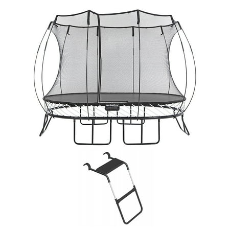 Springfree Trampoline Oval 8 x 11Ft Trampoline & FlexrStep V2 Safety Ladder