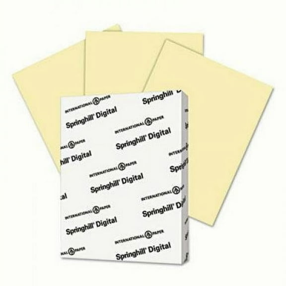 Springhill - 3 Pack - Digital Vellum Bristol Color Cover 67 Lb 8 1/2 X 11 Canary 250 Sheets/Pack "Product Category: Paper & Printable Media/Loose Paper"