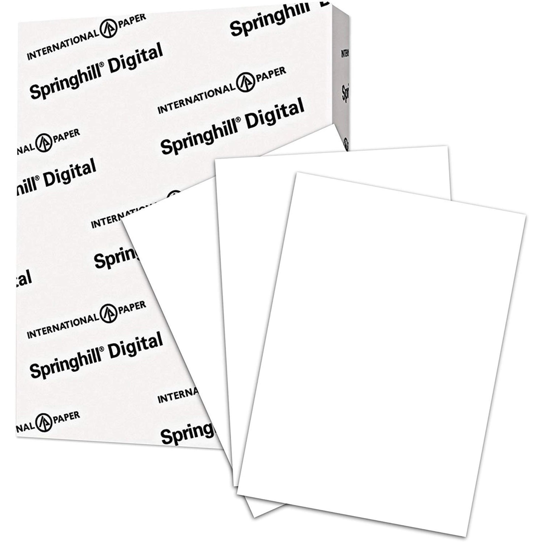 Springhill 8.5x11 Inkjet, Laser Printable Multipurpose Card Stock, White, Recycled