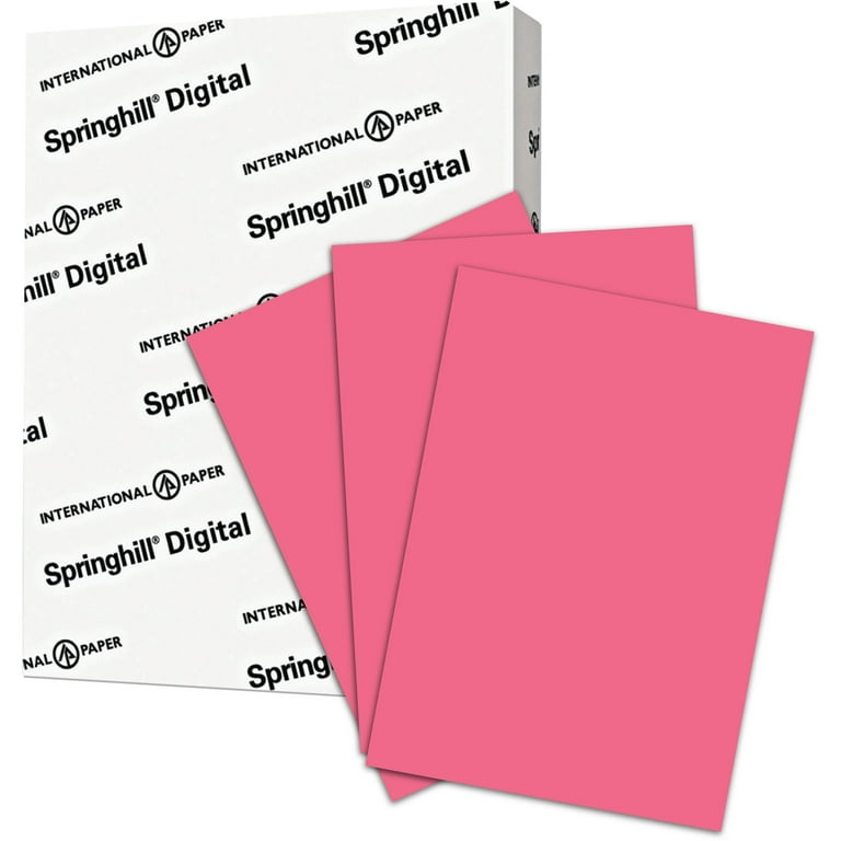Springhill Multipurpose Cardstock - Cherry - 92 Brightness - Letter - 8 1/2 Springhill Multipurpose Cardstock - Cherry - 92 Brightness - Letter - 8 1/2