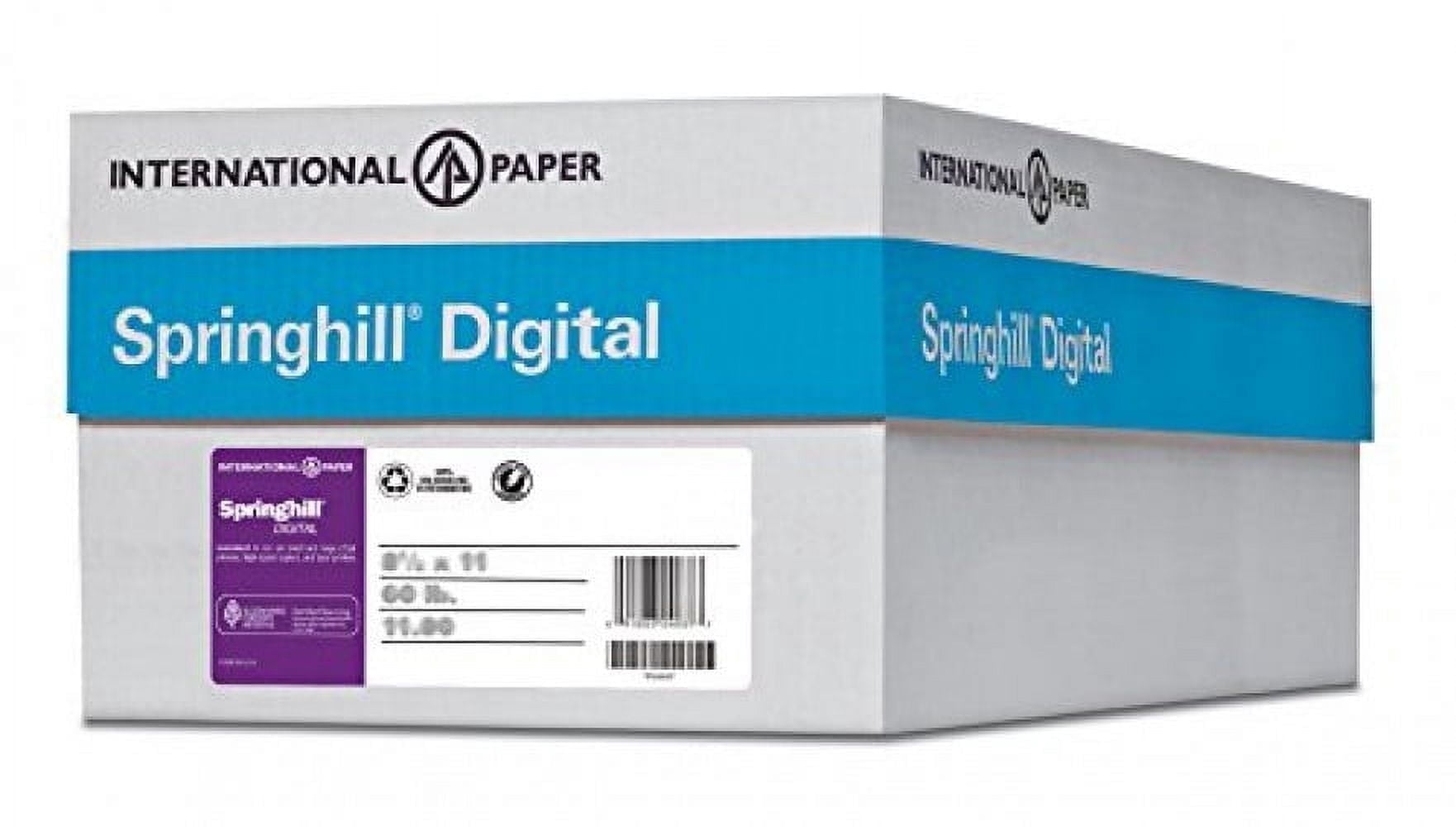 Springhill Digital Opaque Colors Canary, 60lb, Letter, 8.5 x 11, 5,000 Sheets / 10 Ream Case, Made In The USA
