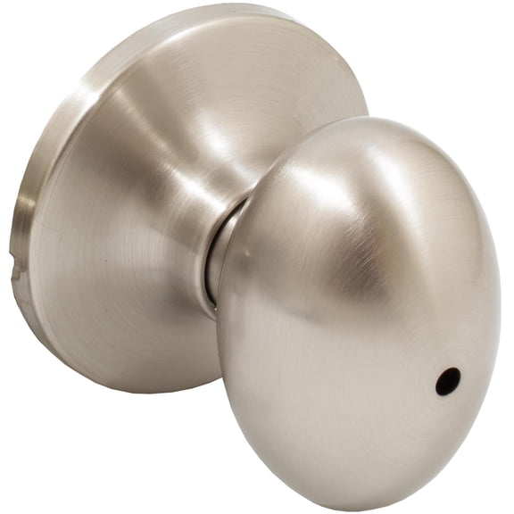 Springhill Door Knob, Privacy (Bed/Bath) Latch, Satin Nickel by Stone Harbor Hardware