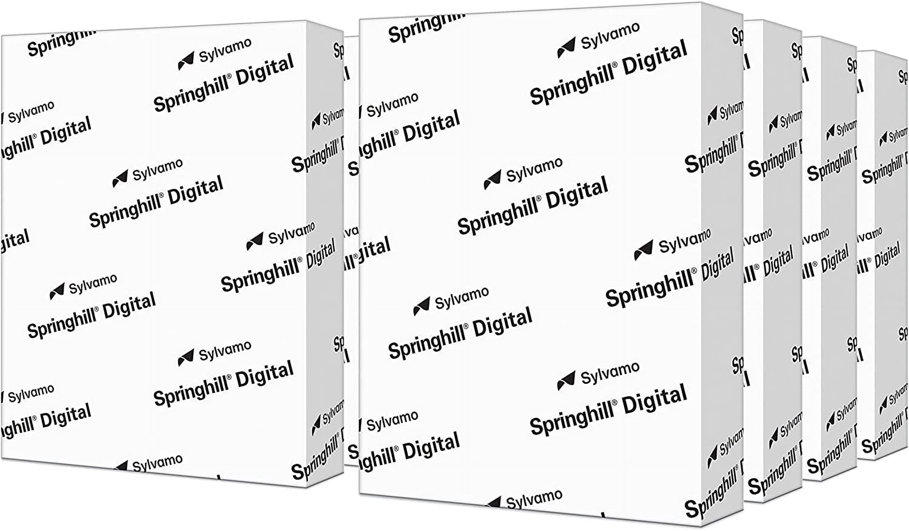 Springhill White 8.5 x 11 Cardstock Paper, 67lb Vellum Bristol, 147gsm, 2,000 Sheets (8 Reams)  Premium Lightweight Cardstock, Vellum Printer Paper with Textured Finish  016000C