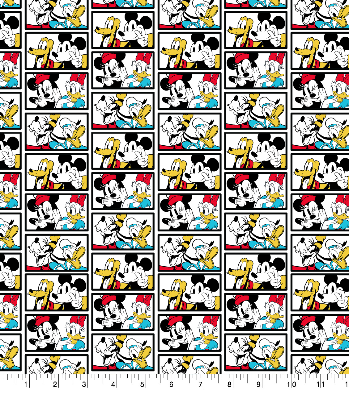Springs Creative 18" x 21" Cotton Mickey and Friends Tile Precut Sewing & Craft Fabric, Multi-color - image 1 of 3