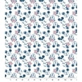 thumbnail image 1 of Springs Creative 18" x 21" Cotton Mickey and Minnie Head Packed Starry Night Precut Sewing & Craft Fabric, White, Black and Red, 1 of 3