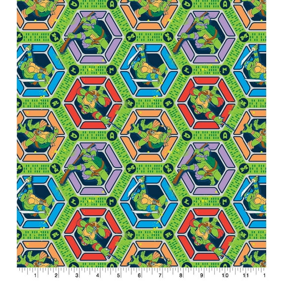 Springs Creative 43" 100% Cotton Geo Badge Sewing & Craft Fabric 10 Yd By The Bolt, Multi-Color
