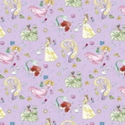 Springs Creative 43" x 1 yd 100% Cotton Disney Dream Princess Scenic Sewing & Craft Fabric, Multi-color