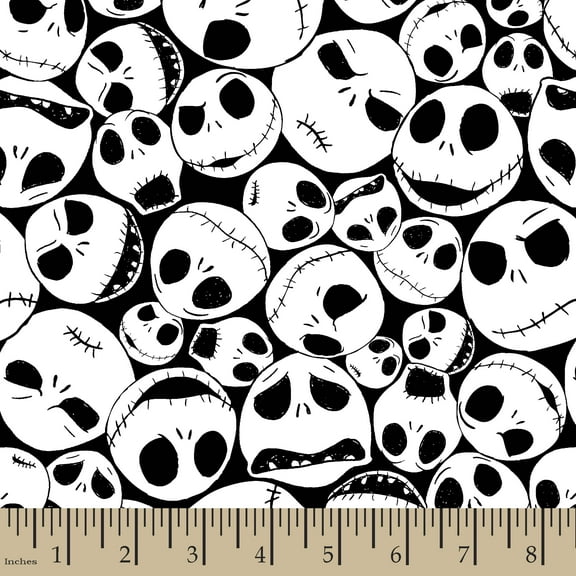 Springs Creative 43" x 36" Cotton Disney Seasonal Halloween Packed Jack Precut Sewing & Craft Fabric