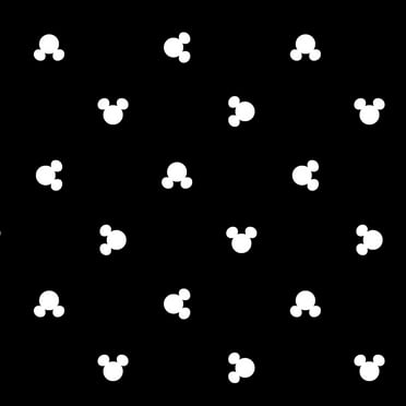 Springs Creative 43" x 36" Poplin Disney Mickey Head Dot Toss Precut Sewing & Craft Fabric
