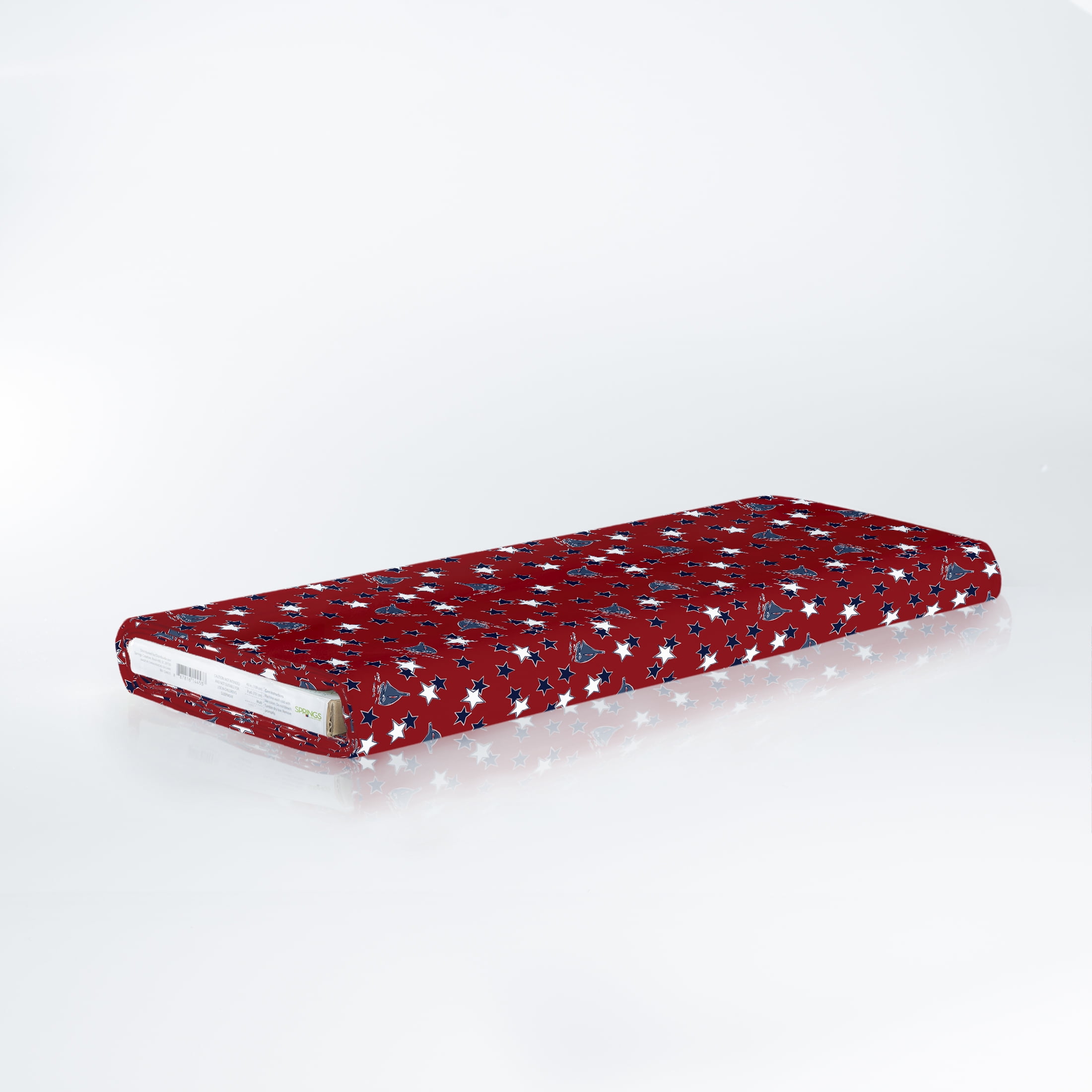 Springs Creative 44" 100% Cotton Teddy Sailboats Sewing & Craft Fabric 10 yd By the Bolt, Red