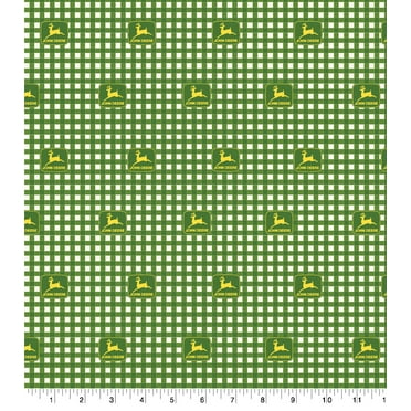 Springs Creative 44" x 36" Cotton John Deere Gingham Precut Sewing & Craft Fabric