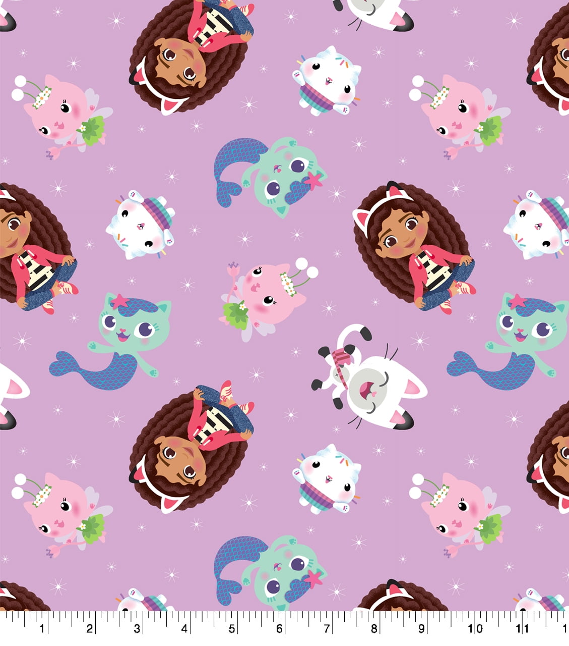 Springs Creative 56" Cotton Gabbys Dollhouse Friends Sparkle Sewing