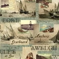 thumbnail image 1 of Springs Creative Coastal Waters 100% Cotton Fabric sold by the yard, 1 of 1