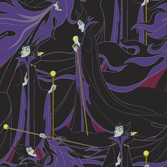 Springs Creative Disney Evil Maleficent 1 Yard Precut Fabric