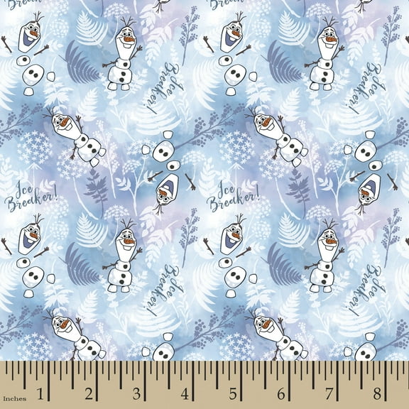 Springs Creative Disney Olaf Frozen Fabric 100% Cotton Fat Quarter