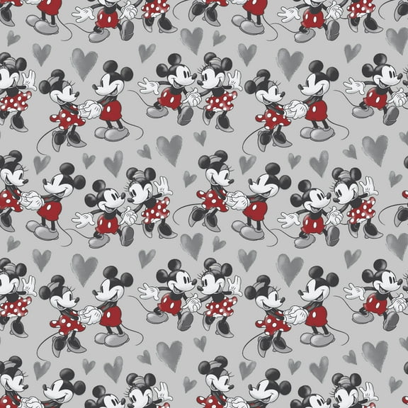 Springs Creative Disney Fun with Mickey & Minnie 1.5 Yard Precut Fleece Fabric