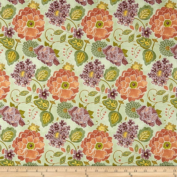 Springs Creative Embassy Row Master Floral Green 100% Cotton Fabric Sold by The Yard.