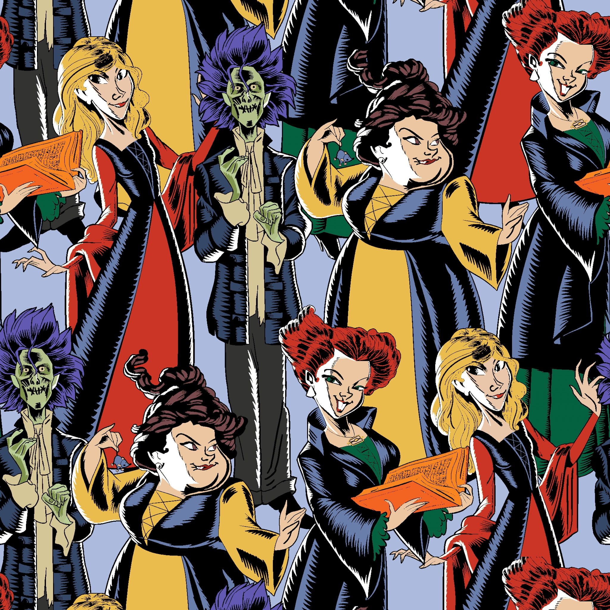 Sistahs! Halloween Chaos - Disney Hocus Pocus Cotton Fabric - Walmart.com
