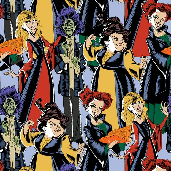 Sistahs! Halloween Chaos - Disney Hocus Pocus Cotton Fabric
