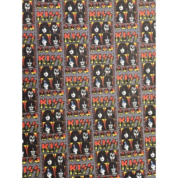 Springs Creative Kiss Live CTN Black 100% Cotton Fabric sold by the yard