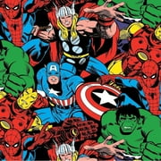 Springs Creative Marvel Comics Avengers Comic Pack Multicolor 100% Cotton Fabric by 1/2 of a Yard