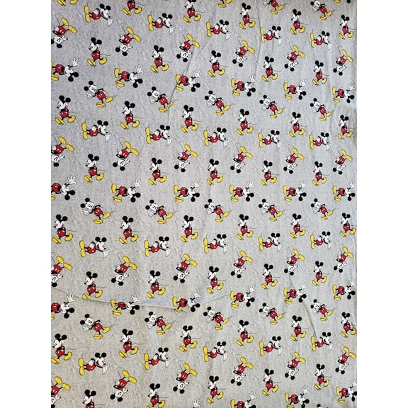 Springs Creative Mickey Mouse Classic Knit tossed in gray 96% Cotton 4% Spandex sold by the yard