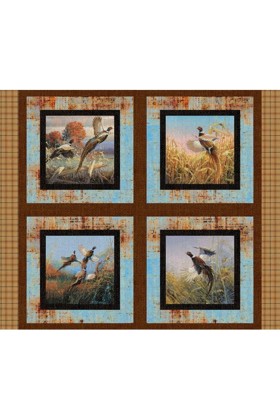 Springs Creative, Pheasants Forever Pillow Fabric Panel