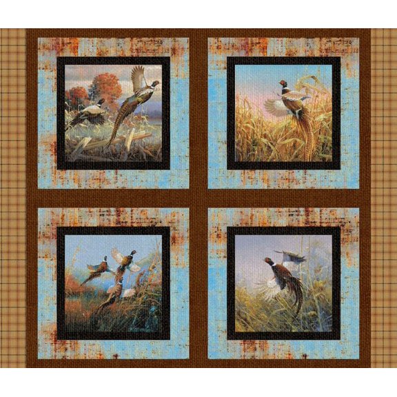 Springs Creative, Pheasants Forever Pillow Fabric Panel