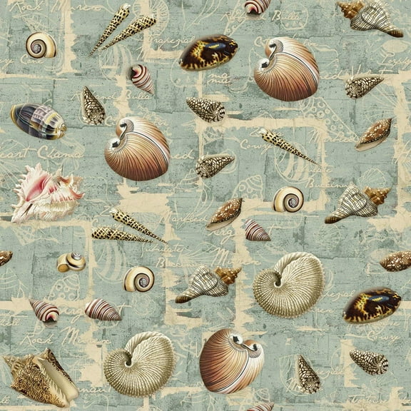 Springs Creative Shell Collection 100% Cotton Fabric sold by the yard