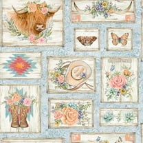 Springs Creative Susan Winget Highland Ranch Patch Cotton Fabric By the Yard