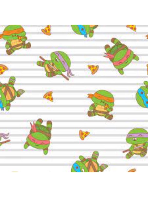Teenage Mutant Ninja Turtles Cutie Toss 100% Cotton Fabric sold by the yard