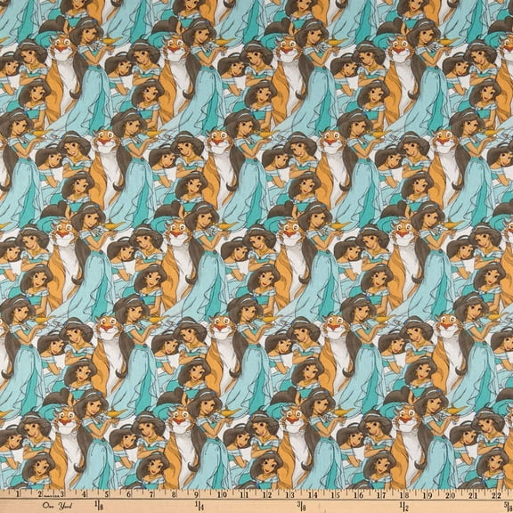 Springs Textiles Disney Princess Jasmine Packed Multi Fabric