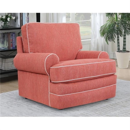 Springs Upholstered Arm Chair, Coral