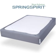 Springspirit Twin Size encasement Box Spring protector with Smooth and Elastic Woven Material, Gray